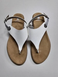 White Mountain Women's London Thong Sandals White Size 9.5 - Picture 1 of 4