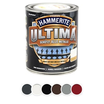 Hammerite Metallschutz Lack Ultima 0,75L BEULE Farbwahl Glanzgradwahl - Bild 1 von 4