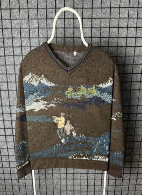 90s Vintage CANDA Golf Player Overprint Sweater S - Bild 1 von 4
