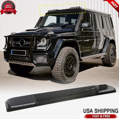For Mercedes w463 G-Class G550 G55 G63 2004-2018 Carbon Fiber Front Roof Spoiler - Imagem 1 de 4