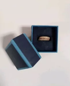 Bella Luce 18k Yellow Gold Over Sterling Silver Ring Set Of 3 Size 5 - B42 - Picture 1 of 5