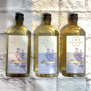 3 Bath & Body Works Aromatherapie Schlaf Lavendel Vanille 10 Unzen pro Flasche - Bild 1 von 2