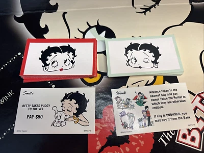 Betty Boop Monopoly Replacement Pieces Betty Wink/Smile Cards. A7 - Image 1 of 4