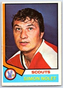 1974-75 O-Pee-Chee Simon Nolet Kansas City Scouts #187