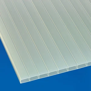 Gutta Acryl Clima blue Stegplatten 16 mm | Opal-Weiss / Gold - Bild 1 von 3