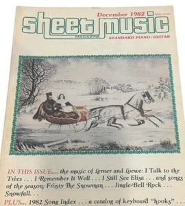 Noten Magazin Dez 1982 Standard Klavier Gitarre Weihnachten Lerner Loewe Santa - Bild 1 von 5