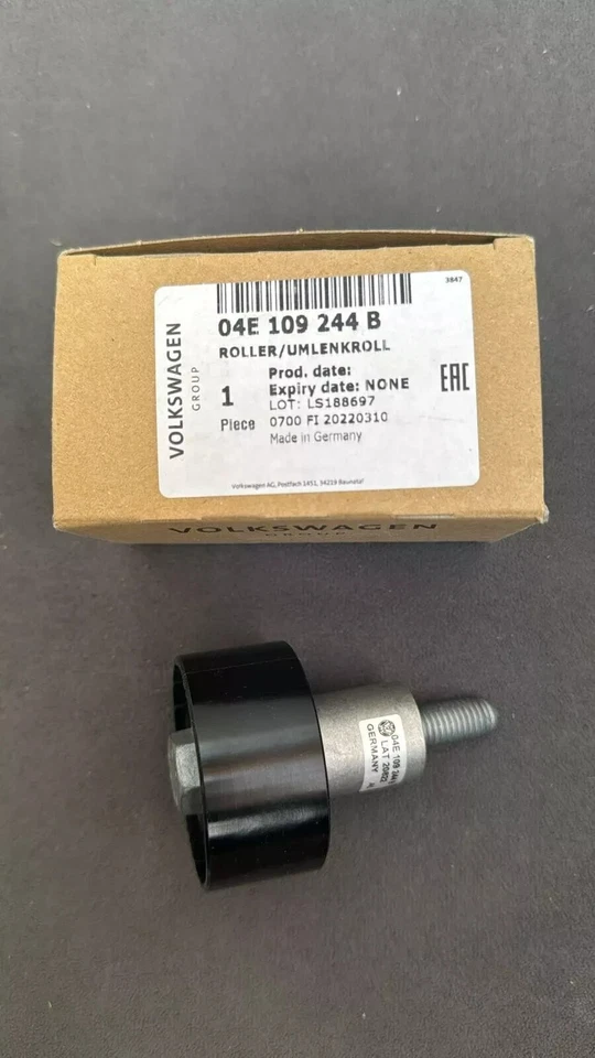 Genuine VW Audi Skoda SEAT idler pulley for 1.0 1.2 1.4 petrol engine 04E109244B - Image 1 of 1