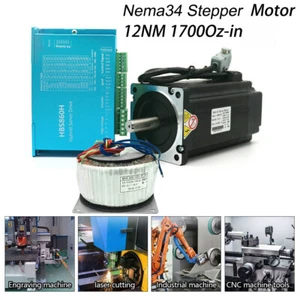 CNC 12NM DSP Closed Loop Stepper Motor Nema34 Drive Power Supply AC60V Engraving - Picture 1 of 12