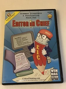 Editor in Chief PC Computer Grades 4th 5th Grammar Punctuation Software Win Mac - Picture 1 of 6