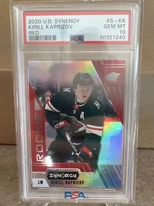 2020-21 Oberdeck Synergy Kirill Kaprizov #S-KK Rookie rot PSA 10 - Bild 1 von 3