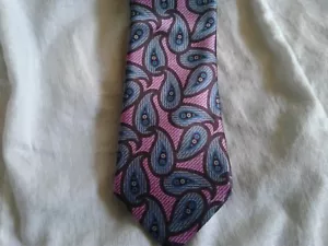 ERMENEGILDO ZEGNA MENS 100% SILK TIE HAND MADE IN ITALY - Picture 1 of 4