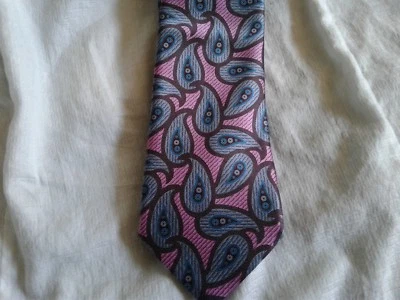 ERMENEGILDO ZEGNA MENS 100% SILK TIE HAND MADE IN  ITALY   - Image 1 of 4
