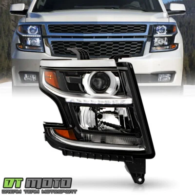 Faro proyector pasajero Chevy Suburban Tahoe HID 2015-2020 con LED DRL Foto 1 de 4