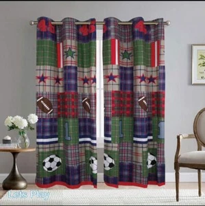 Adorable Kids' Bedroom Curtains - Grommeted Window Set (1 Pair, W80" x L84") - Picture 1 of 21