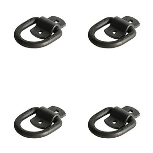 Cargo D Ring Tie-Down Anchor Enclosed Trailer Flatbed Truck 1/2" Bolt On 4 PACK - Picture 1 of 8