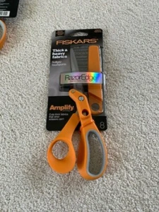Fiskars 8” Amplify Razor Edge Blades Premium Fabric Shears New! - Picture 1 of 2