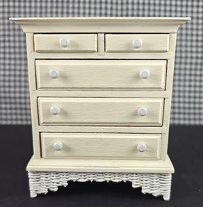 Vintage "McCurley" signierte Puppenhaus Kommode 1:12 - Bild 1 von 7