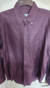 Brioni Mens Purple Dress Shirt Size Medium - Picture 1 of 6