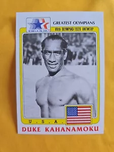 1983 Topps Greatest Olympians Duke Kahanamoku #20 - Picture 1 of 2