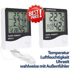 Wetterstation mit Außensensor Thermometer Hygrometer LuftfeuchtigkeitTemperatur.