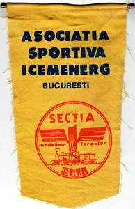 Romania, 1980's, Vintage Sport Pennant - Modeling / ICEMENERG - Picture 1 of 2