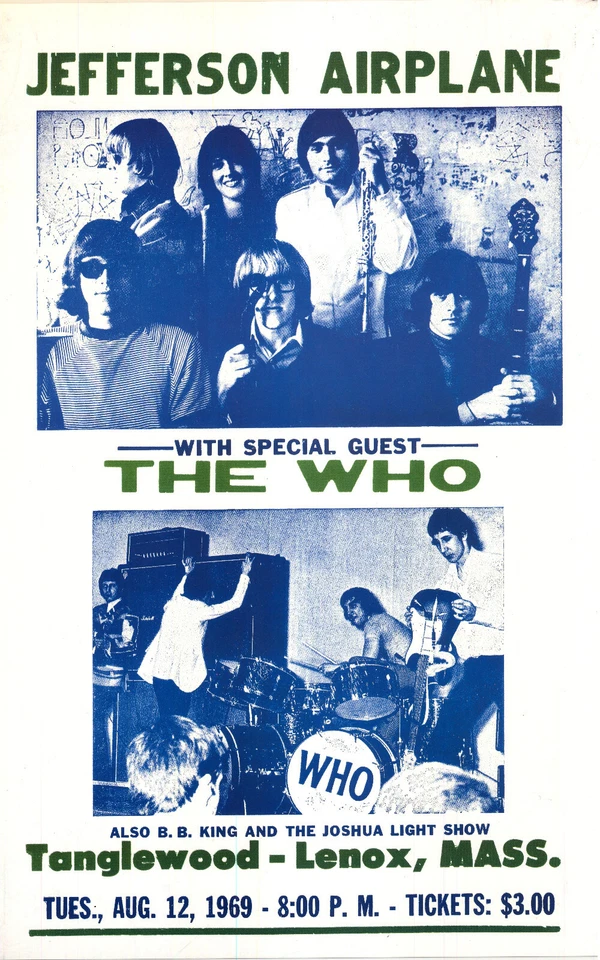 THE WHO  Concert Poster 12"x18" FREE SHIPPING - Image 1 of 1