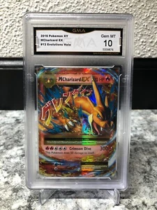 2016 POKEMON XY EVOLUTIONS M CHARIZARD EX HOLO GMA GEM MT 10 #5339876 - Picture 1 of 2