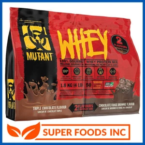 MUTANT WHEY 1800G - 2 FLAVOURS ONE BAG - 100% WHEY PROTEIN MIX EAA & BCAA - Picture 1 of 4