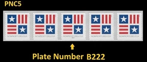 US 5756A Patriotic Block Nonprofit Org 5c PNC5 B222 MNH 2023 - Picture 1 of 2