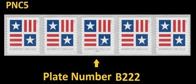 US 5756A Patriotic Block Nonprofit Org 5c PNC5 B222 MNH 2023 - Image 1 of 2