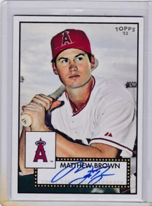 2006 Topps Certified Baseball Card #52S-MBB Matthew Brown Autographed - NrMt - Picture 1 of 2