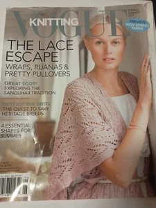 Vogue Knitting Magazine Spring 2017 Lace Pullovers Sanquhar Patterns I13 - Foto 1 di 1