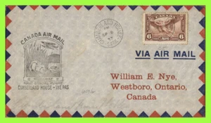 Canada 1937 Flight cachet cover, Cumberland House - The Pas - Picture 1 of 2