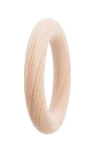 Anillo de madera Rico Design para sonajero, Ø 7 cm, naturaleza - Imagen 1 de 2