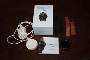 SureSafeGo Plus Wrist Worn Personal Safety Watch Alarm EV-05 4G Black + 2 Bands - Picture 1 of 3
