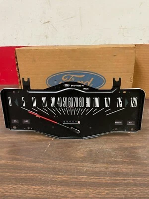 1971-72 FORD GALAXIE LTD SPEEDOMETER DASH CLUSTER NOS FORD 721 - Image 1 of 3