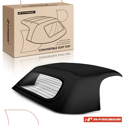 Tapa blanda convertible negra para Porsche Boxster 2005 2006-2012 con ventana de vidrio Foto 1 de 4