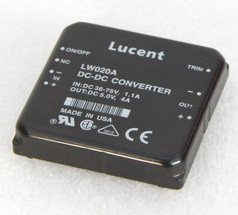 High-Quality Lucent LW020A DC-DC Converter in DC 36-75V 1.1A Out DC 5V 4A #O381 - Image 1 of 1