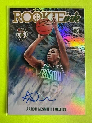 Aaron Nesmith 2020 Panini NBA Hoops #RI-ANM RC Rookie Auto Autograph - Image 1 of 2