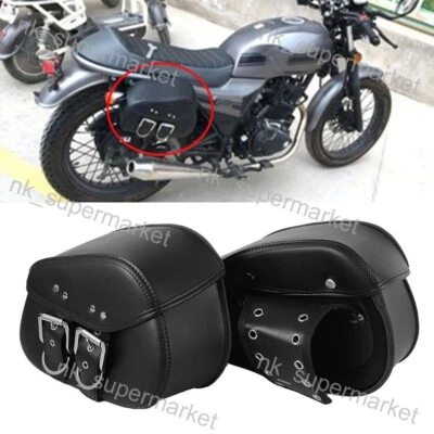 Bolsa de sillín de cuero PU para motocicleta Honda Shadow Spirit Velorex 600 750 1100 NK Foto 1 de 4