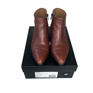 COACH Montana Classic Leather Brown Ankle Boots Pointed Toe Size 6M Women’s - Picture 1 of 6