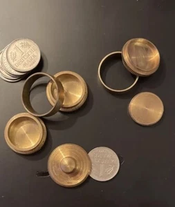 „Squeeze Coin“ „Dynamic Coins“ „Coin-Machine“ Konvolut Münz Tricks Präzision - Bild 1 von 10