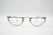 Vintage MK Design 015 Purple Silver Oval Glasses Frames Eyeglasses NOS
