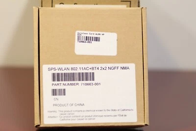 New HP 710663-001 Intel Dual Band Wireless-AC 7260 7260NGW Bluetooth PCIe NGFF - Image 1 of 2