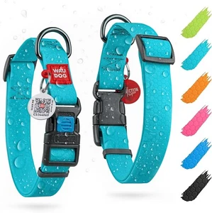 WATERPROOF DOG COLLAR, ADJUSTABLE DOG COLLAR FOR LARGE, SMALL & MEDIUM DOGS - Picture 1 of 6