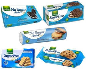 Gullon Sugar Free & No Added Sugar Biscuits - Chocolate Selecion -  5 Packs - - Picture 1 of 1