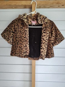Cutie Fashion Girls Leopard Print Jacket Sz 4 - Picture 1 of 3