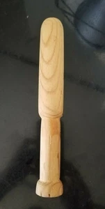Vintage Wooden Pestle Muddler Masher 9 3/8" Long - Picture 1 of 7