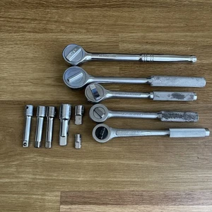 Mixed Lot Of 1/2” & 3/8” Drive Ratchets Proto, Ace, Stanley, SK, Master Mechanic - Picture 1 of 22