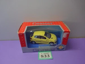 Cararama 1:43 Scale Diecast Car - Peugeot 206 Yellow - OO Scale - Boxed - Picture 1 of 6
